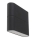 LED2 - LED Utomhus Väggbelysning platt 2xLED/3W/230V antracit IP54