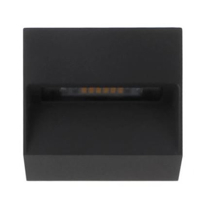 LED2 - LED Utomhus Väggbelysning STEP ON LED/3W/230V antracit IP54