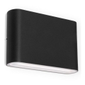 LED2 - LED Utomhus Vägglampa FLAT 2xLED/3W/230V IP65 3000K/4000K/5700K svart