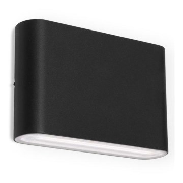 LED2 - LED Utomhus Vägglampa FLAT 2xLED/3W/230V IP65 3000K/4000K/5700K svart