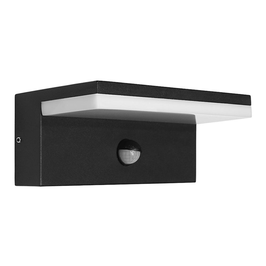 LED2 - LED Utomhus vägglampa med sensor HUGO LED/9W/230V IP54 3000K/4000K