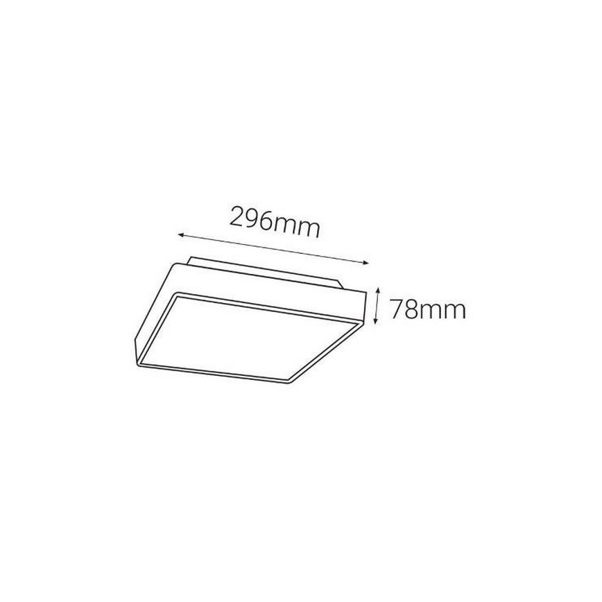 LED2 - LED Utomhusbelysning med en sensor SOLO  LED/16W/230V 3000/4000/6500K IP65