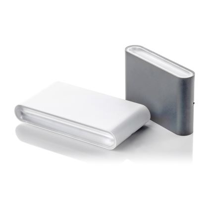 LED2 - LED Utomhus Vägglampa FLAT 2xLED/3W/230V IP65 3000K/4000K/5700K svart