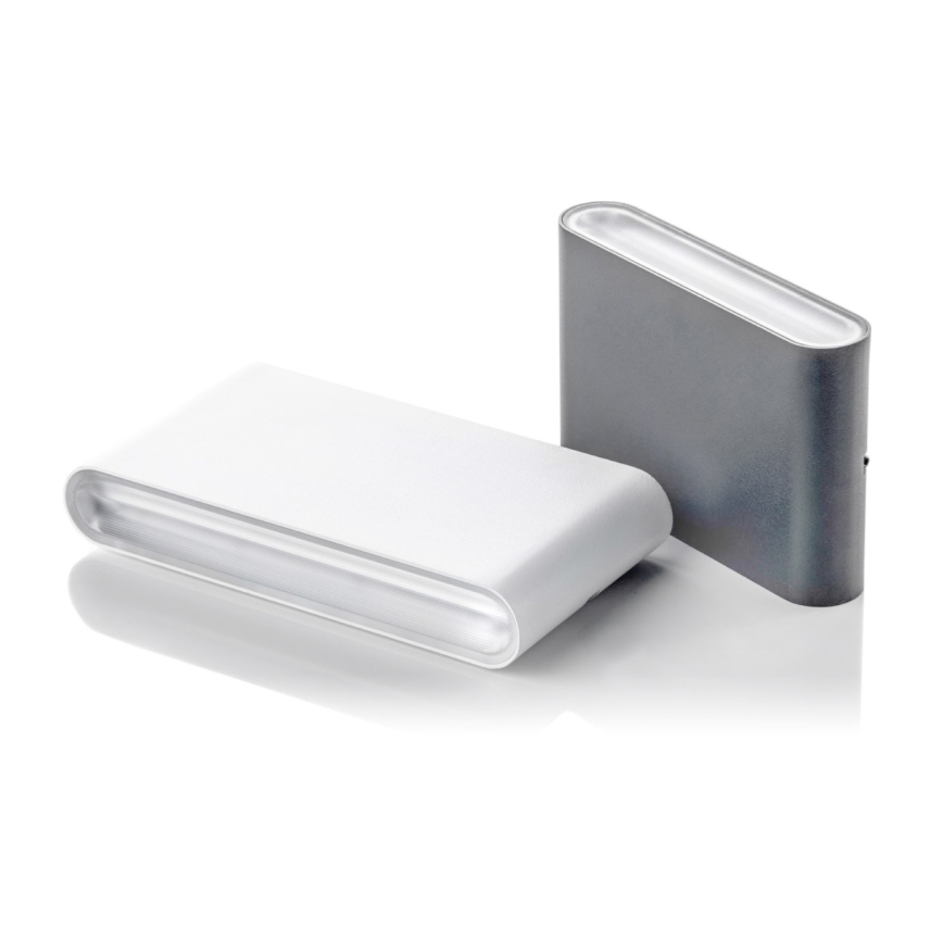 LED2 - LED Utomhus Vägglampa FLAT 2xLED/3W/230V IP65 3000K/4000K/5700K svart