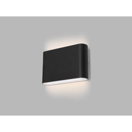 LED2 - LED vägglampa för utomhusbruk FLAT 2xLED/3W/230V IP65 3000K/4000K/5700K svart