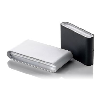 LED2 - LED vägglampa för utomhusbruk FLAT 2xLED/3W/230V IP65 3000K/4000K/5700K svart
