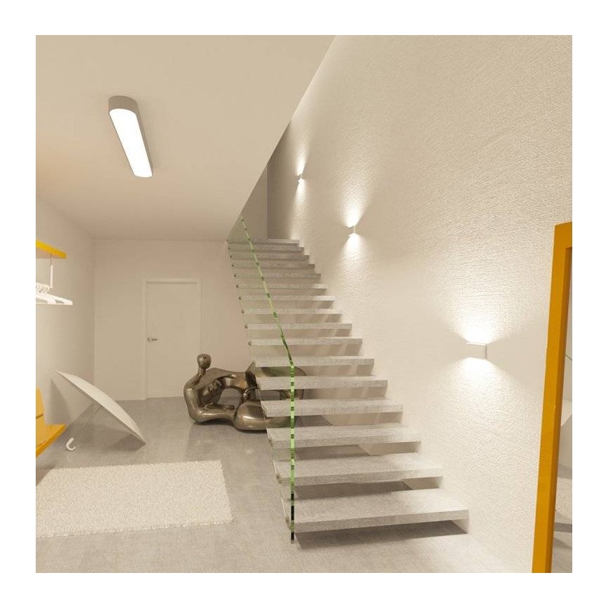 LED2 - LED vägglampa för utomhusbruk FLAT 2xLED/3W/230V IP65 3000K/4000K/5700K vit