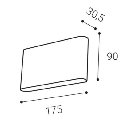 LED2 - LED vägglampa för utomhusbruk FLAT 2xLED/3W/230V IP65 3000K/4000K/5700K vit