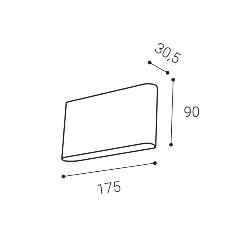 LED2 - LED vägglampa för utomhusbruk FLAT 2xLED/3W/230V IP65 3000K/4000K/5700K vit