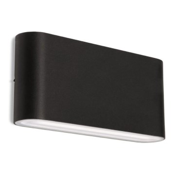 LED2 - LED vägglampa för utomhusbruk FLAT 2xLED/5W/230V IP65 3000K/4000K/5700K svart