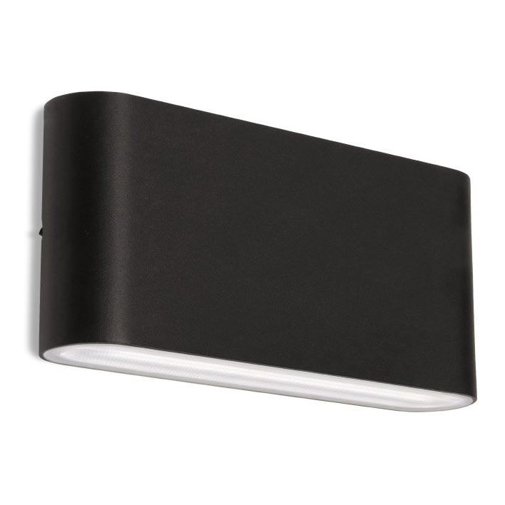 LED2 - LED vägglampa för utomhusbruk FLAT 2xLED/5W/230V IP65 3000K/4000K/5700K svart