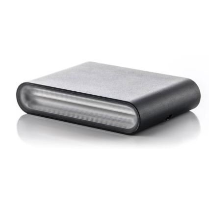 LED2 - LED vägglampa för utomhusbruk FLAT 2xLED/5W/230V IP65 3000K/4000K/5700K svart
