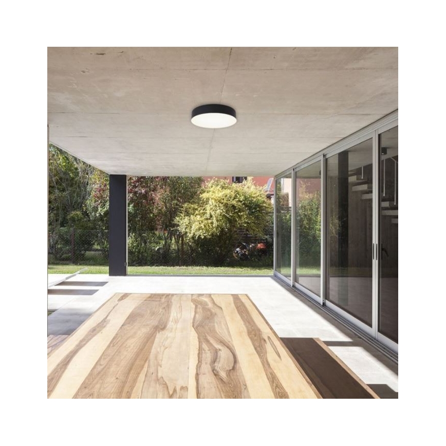 LED2 - Utomhus LED taklampa  med sensor  DRUM LED/21W/230V IP65 3000K/4000K/6500K