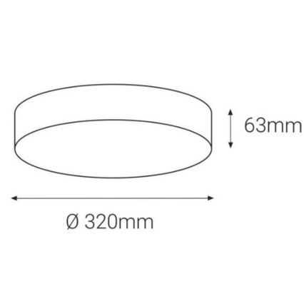LED2 - Utomhus LED taklampa  med sensor  DRUM LED/21W/230V IP65 3000K/4000K/6500K