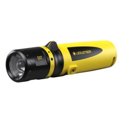 Ledlenser EX7 - dimbar LED-ficklampa LED/3xAA IP68 200 lm gul