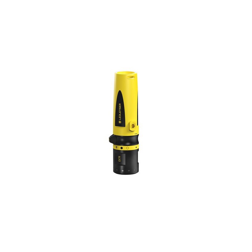 Ledlenser EX7R - dimbar uppladdningsbar LED-ficklampa, 3250 mAh, IP68, 220 lm, 45 h, gul
