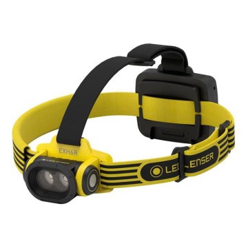 Ledlenser EXH6R - dimbar uppladdningsbar pannlampa LED/1900 mAh IP68 250 lm 15 h gul