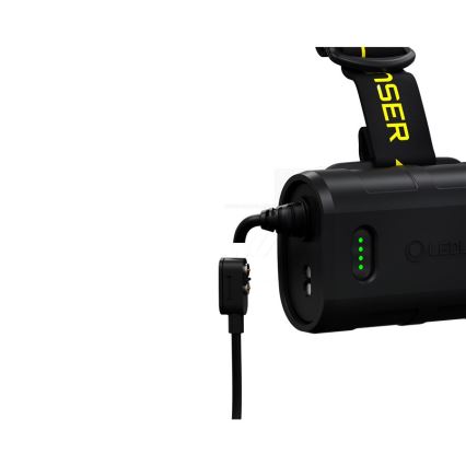 Ledlenser H15R WORK - LED-uppladdningsbar pannlampa med dimbar funktion, 4800 mAh, IP67, 2500 lm, 70 timmar, svart