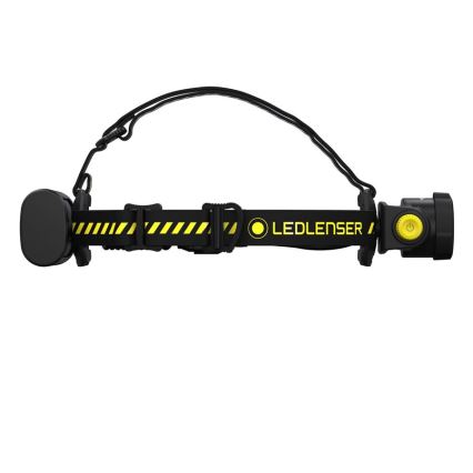 Ledlenser H15R WORK - LED-uppladdningsbar pannlampa med dimbar funktion, 4800 mAh, IP67, 2500 lm, 70 timmar, svart