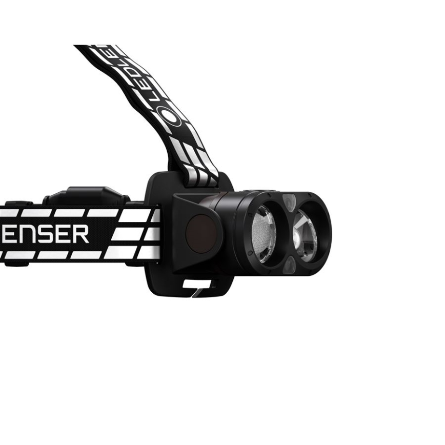 Ledlenser H19R SIGNATURE - LED uppladdningsbar pannlampa med justerbar ljusstyrka, 4800 mAh, IP68, 4000 lm, 20 h, svart