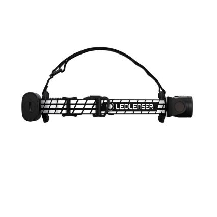 Ledlenser H19R SIGNATURE - LED uppladdningsbar pannlampa med justerbar ljusstyrka, 4800 mAh, IP68, 4000 lm, 20 h, svart