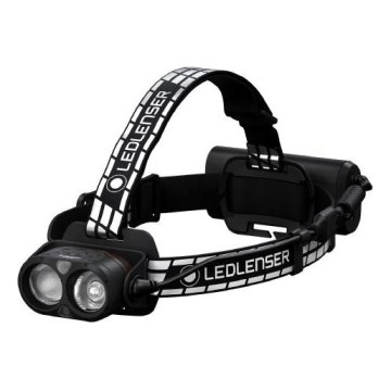 Ledlenser H19R SIGNATURE - LED uppladdningsbar pannlampa med justerbar ljusstyrka, 4800 mAh, IP68, 4000 lm, 20 h, svart