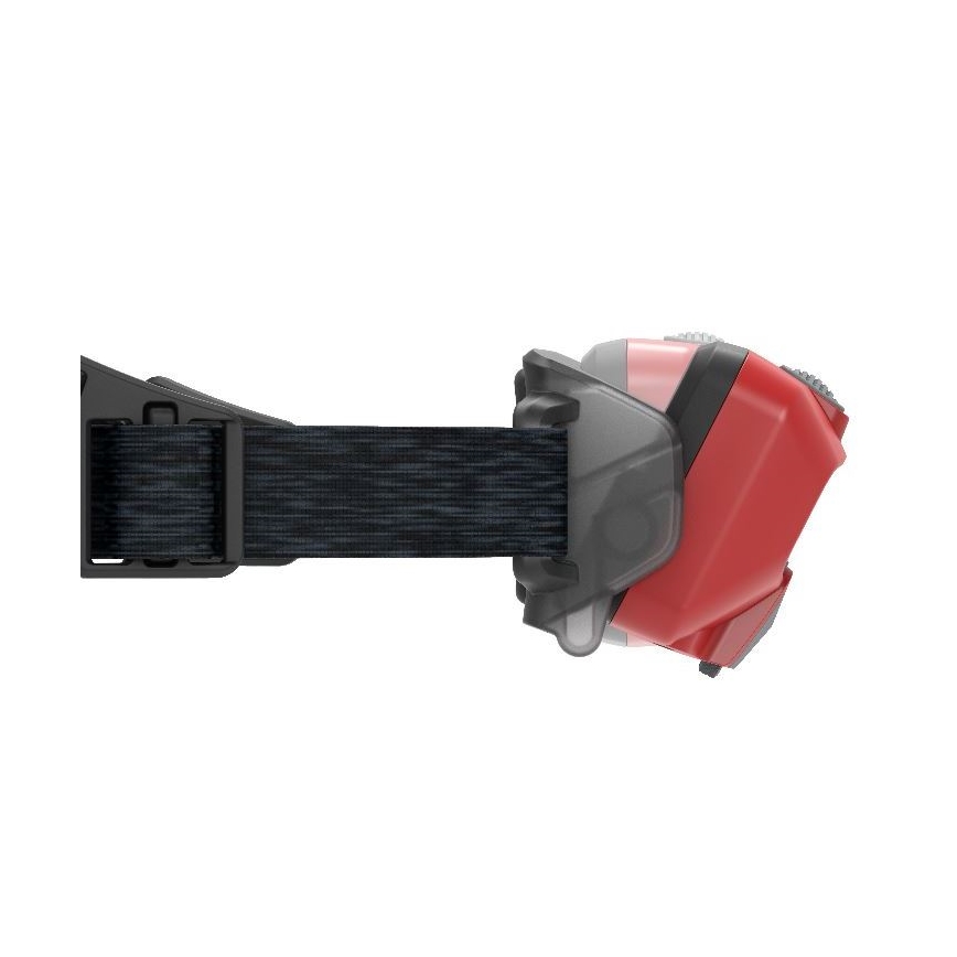 Ledlenser HF6R Core - Dimmbar uppladdningsbar LED-pannlampa 2000 mAh, IP68, 800 lm, 60 h, röd