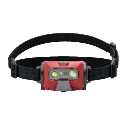 Ledlenser HF6R Core - Dimmbar uppladdningsbar LED-pannlampa 2000 mAh, IP68, 800 lm, 60 h, röd