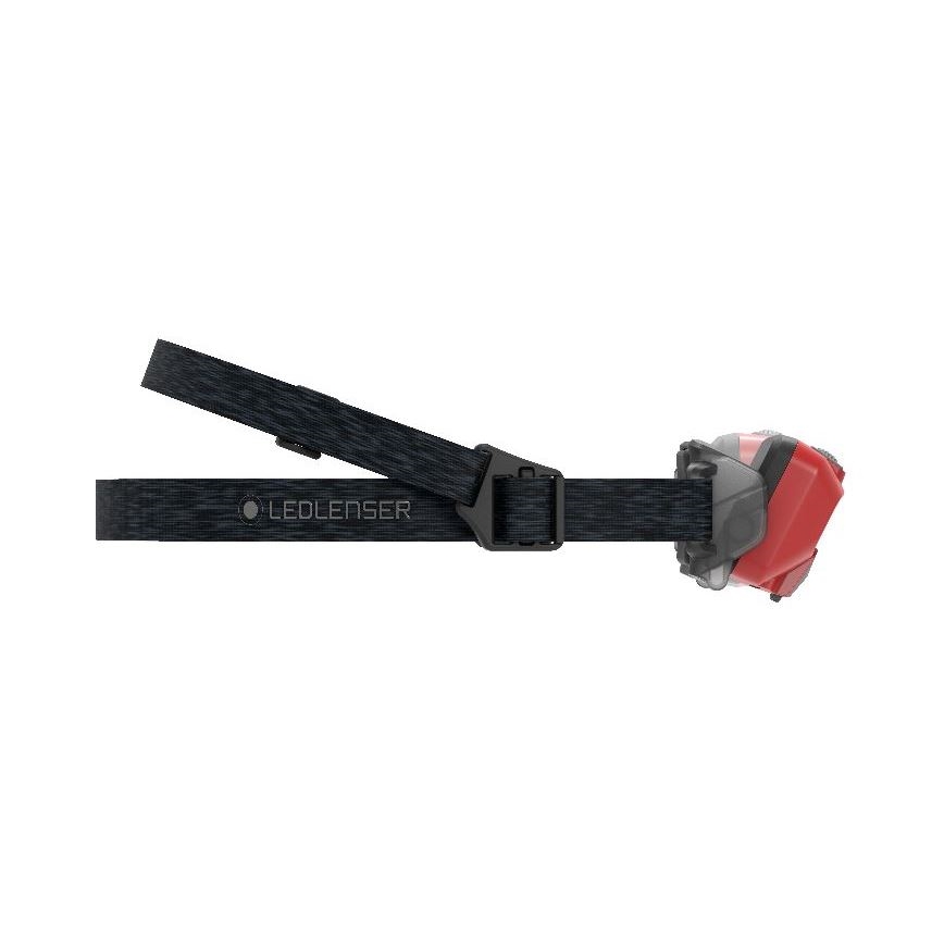 Ledlenser HF6R Core - Dimmbar uppladdningsbar LED-pannlampa 2000 mAh, IP68, 800 lm, 60 h, röd