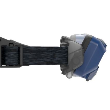 Ledlenser HF6R Core - uppladdningsbar, dimmbar LED-pannlampa, 2000 mAh, IP68, 800 lm, upp till 60 timmar, blå