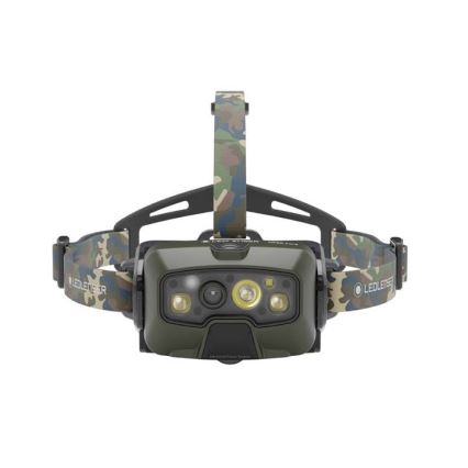 Ledlenser HF8R Core RGB - dimbar uppladdningsbar LED-pannlampa LED/3700 mAh IP68 1600 lm 90 h grön