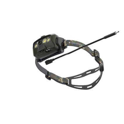 Ledlenser HF8R Core RGB - dimbar uppladdningsbar LED-pannlampa LED/3700 mAh IP68 1600 lm 90 h grön