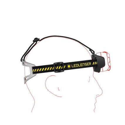 Ledlenser HF8R Work - dimbar uppladdningsbar pannlampa LED/3700 mAh IP68 1600 lm 90 h svart