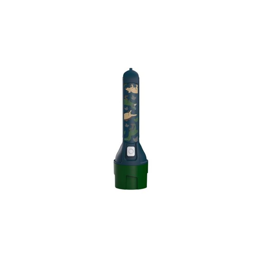 Ledlenser KIDBEAM4 DINO - LED dimbar barnficklampa LED/2xAAA IP44 grön