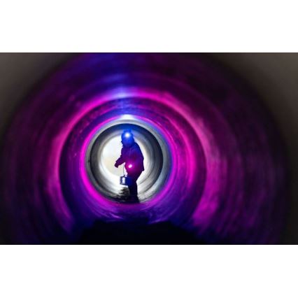 Ledlenser KIDBEAM4 RAINBOW - dimbar LED-ficklampa för barn, 2xAAA, IP44, lila