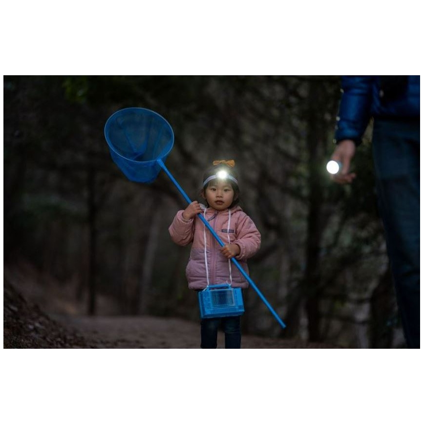 Ledlenser KIDBEAM4 RAINBOW - dimbar LED-ficklampa för barn, 2xAAA, IP44, lila