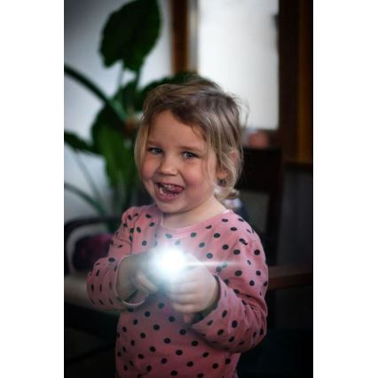 Ledlenser KIDBEAM4 RAINBOW - dimbar LED-ficklampa för barn, 2xAAA, IP44, lila