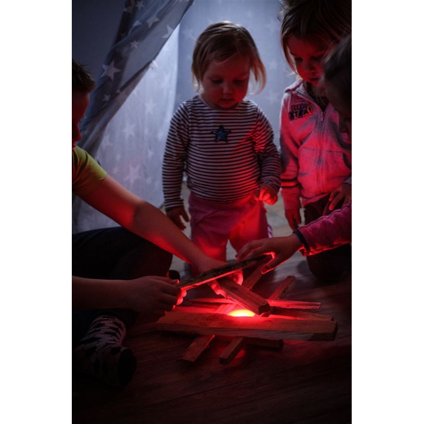 Ledlenser KIDCAMP6 DINO - dimbar, bärbar LED-lampa, LED/3xAAA, IP44, grön