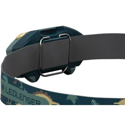 Ledlenser KIDLED2 DINO - LED dimmbar barnpannlampa LED/1xAAA IPX4 40 lm 20 h grön