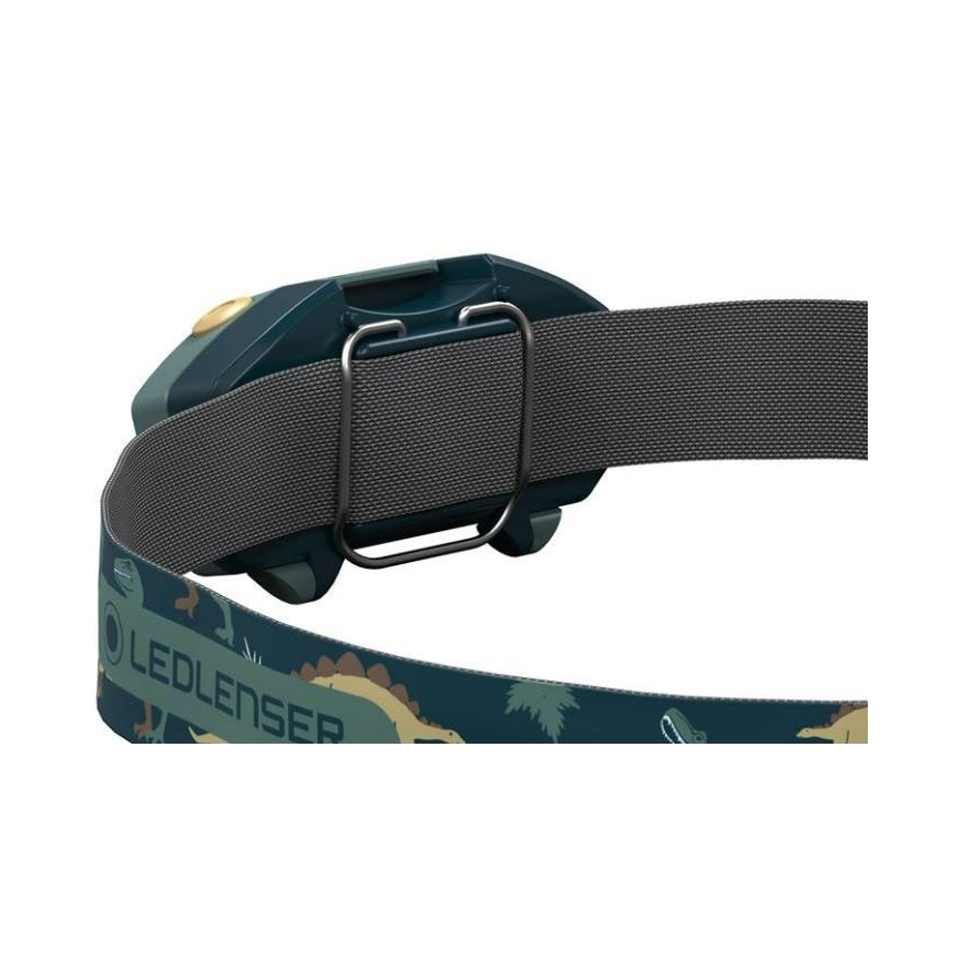 Ledlenser KIDLED2 DINO - LED dimmbar barnpannlampa LED/1xAAA IPX4 40 lm 20 h grön