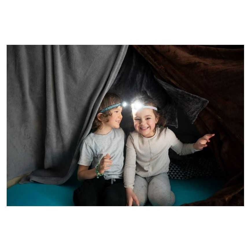 Ledlenser KIDLED2 RAINBOW - LED-dimmbar pannlampa för barn LED/1xAAA IPX4 40 lm 20h lila