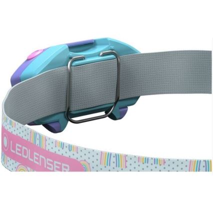 Ledlenser KIDLED2 RAINBOW - LED-dimmbar pannlampa för barn LED/1xAAA IPX4 40 lm 20h lila