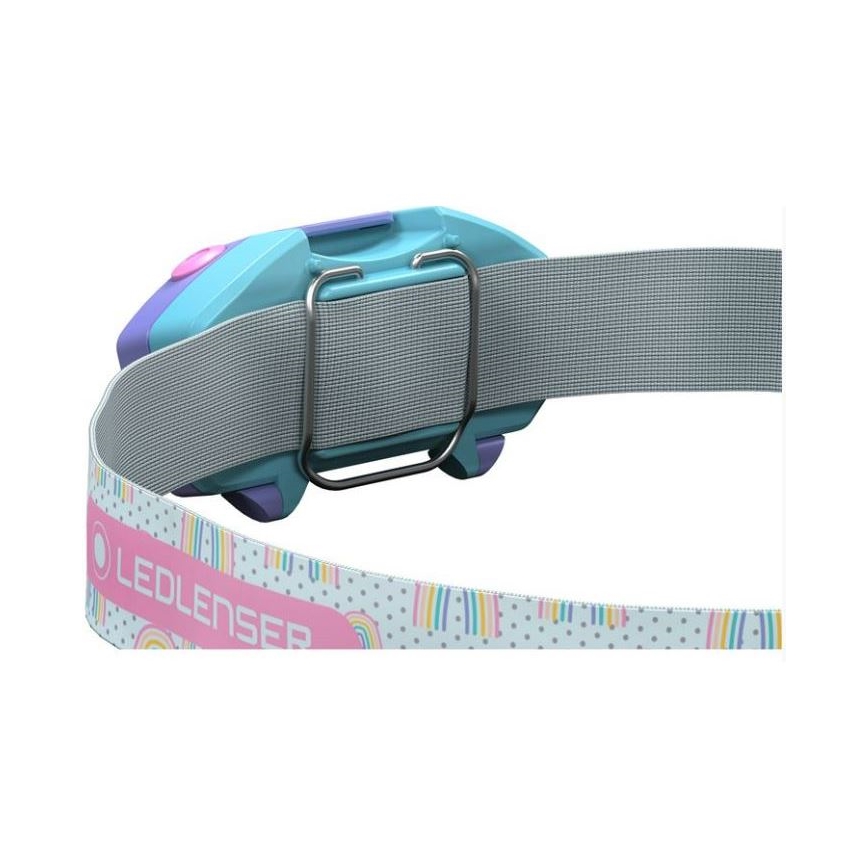 Ledlenser KIDLED2 RAINBOW - LED-dimmbar pannlampa för barn LED/1xAAA IPX4 40 lm 20h lila