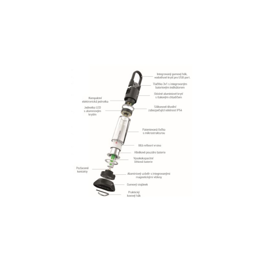 Ledlenser ML6 – dimmbar uppladdningsbar LED-ficklampa, 3200 mAh, IP54, 750 lm