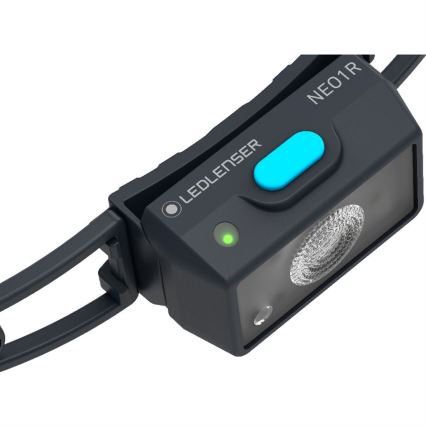 Ledlenser NEO1R - Dimbar uppladdningsbar LED-pannlampa, 730 mAh, IP67, 250 lm, 15 h, blå