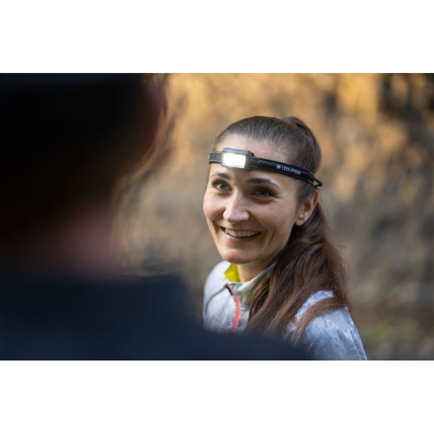 Ledlenser NEO5R - Dimmbar LED-uppladdningspannlampa LED/1800 mAh IP54 600 lm 35 h blå