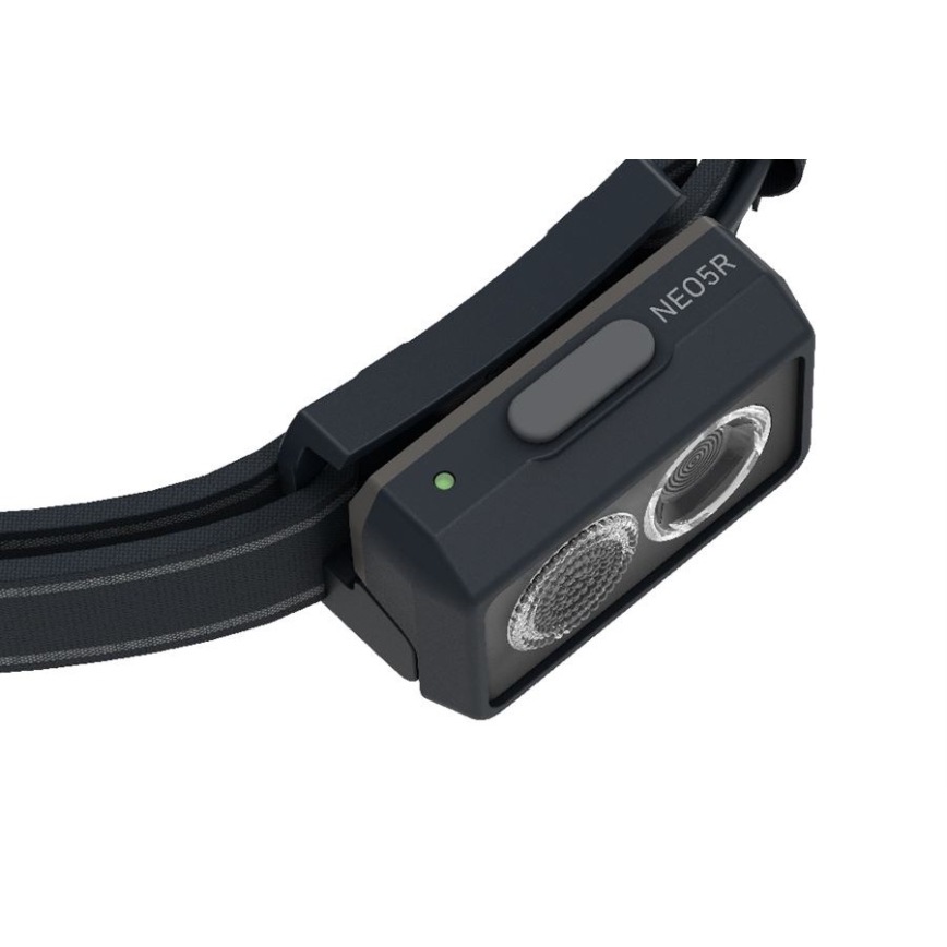 Ledlenser NEO5R - LED dimbar uppladdningsbar pannlampa LED/1800mAh IP54 600 lm 35 h svart
