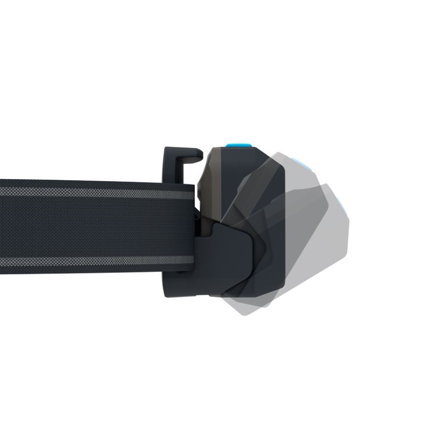 Ledlenser NEO9R - dimbar uppladdningsbar LED-pannlampa, 5000 mAh, IP54, 1200 lm, 120 h, svart/blå