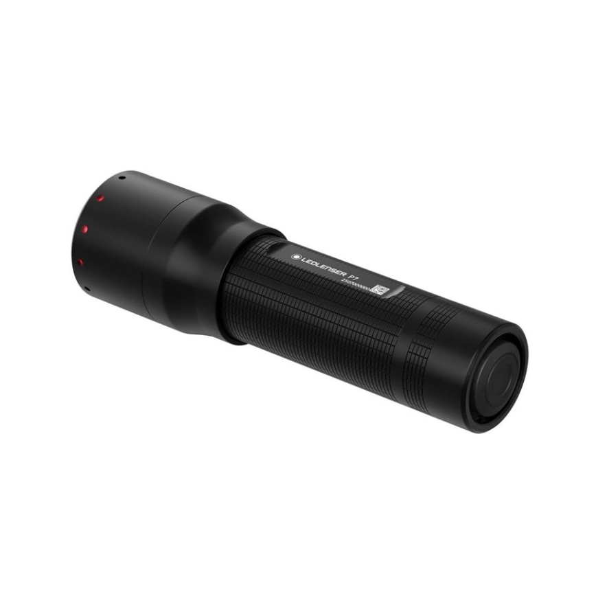 Ledlenser P7 - dimbar LED-ficklampa, LED/4xAAA, IP54, 450 lm, 25 h, svart