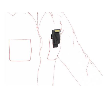 Ledlenser W1R - uppladdningsbar dimbar LED-arbetslampa med klämma LED/740 mAh IP54 220 lm